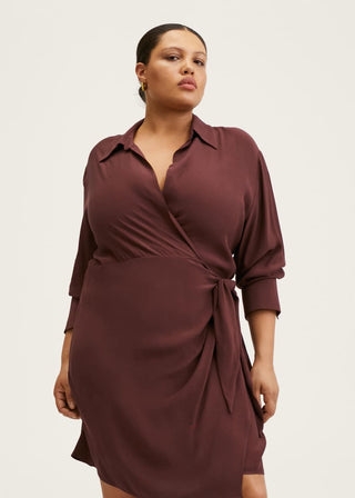 Vestido Camisero con Detalle Drapeado