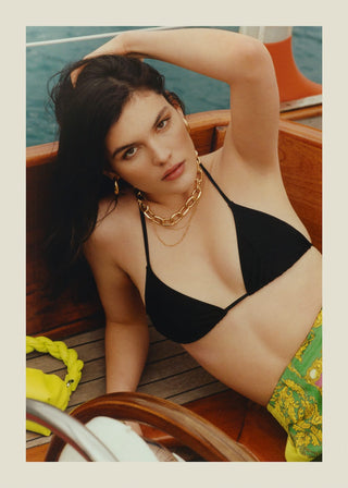 Sujetador de Traje de Baño con Detalle de Lazos