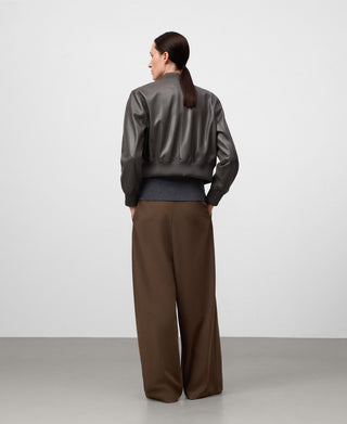 Chaqueta Bomber Efecto Piel