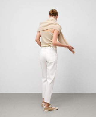 Jeans Recto Talle Alto con Logo