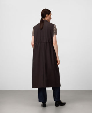 Vestido Cargo con Cuello Solapa y Bolsillos