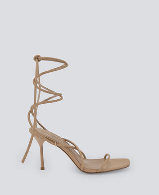 Sandalias de Tacón con Tiras