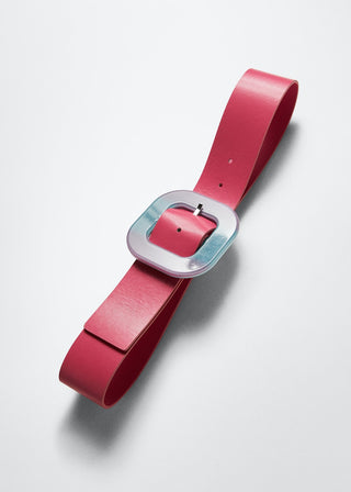 Cinturón Ancho Hebilla Cuadrada