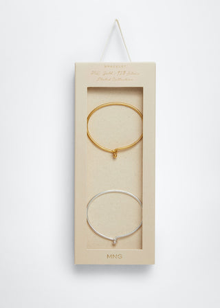 Set de 2 Pulseras con Detalle de Nudo