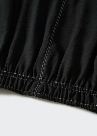 Camiseta Manga Corta con Costuras en Contraste