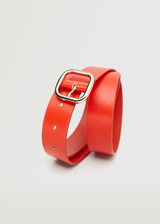 Cinturón Delgado con Hebilla Cuadrada