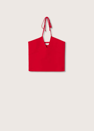 Blusa Crop con Espalda Abierta