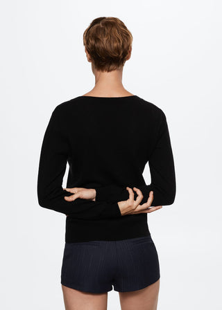 Cárdigan Cuello V de Lana