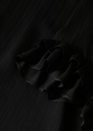 Vestido Mangas con Volantes de Gasa