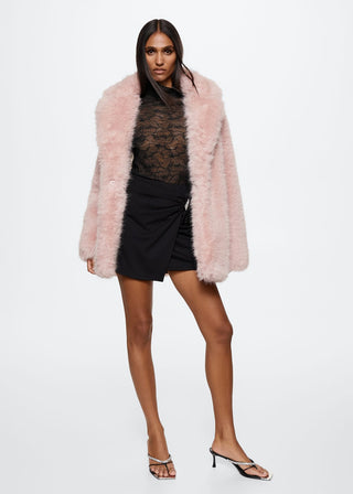 Camiseta Semitransparente con Encaje