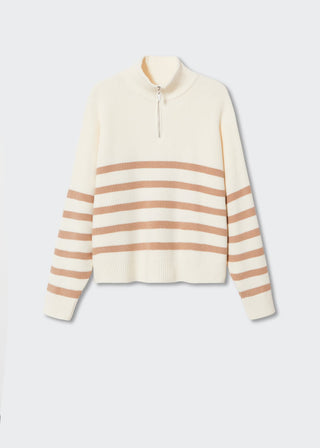 Sudadera Cuello Perkins con Cremallera