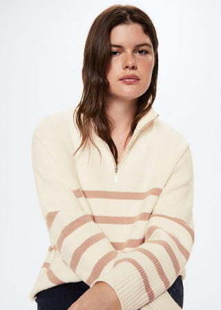 Sudadera Cuello Perkins con Cremallera