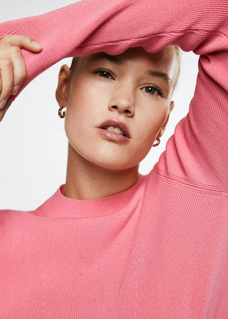 Sudadera Cuello Redondo con Textura