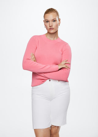 Sudadera Cuello Redondo con Textura