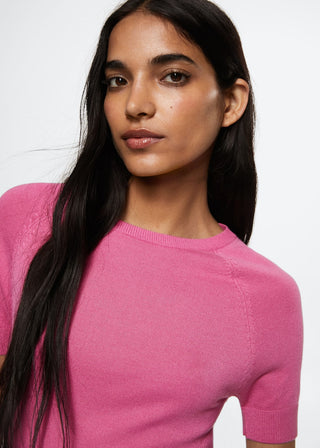 Camiseta Manga Corta con Canalé