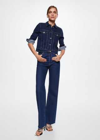 Chaqueta Denim con Detalle de Botones