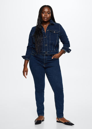 Chaqueta Denim con Detalle de Botones