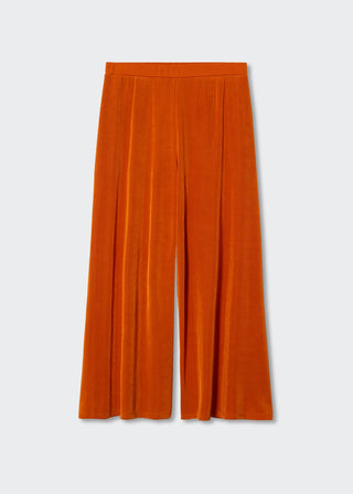 Pantalón Satinado con Cintura Elástico