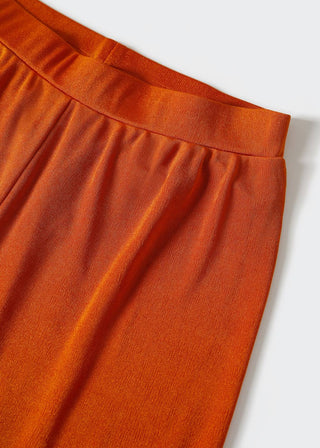 Pantalón Satinado con Cintura Elástico