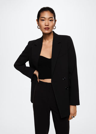 Pantalón Recto con Detalle de Aberturas