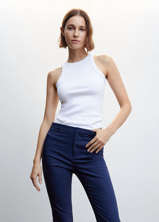 Jeans Skinny Talle Medio con Bolsillos