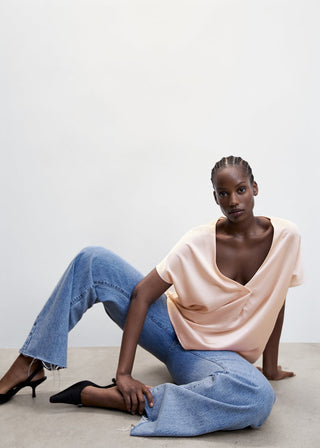 Camiseta Manga Corta Satinada