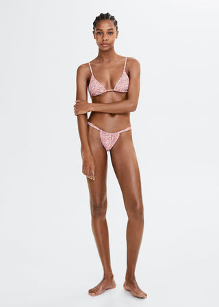 Braga de Traje de Baño con Estampado Floral.