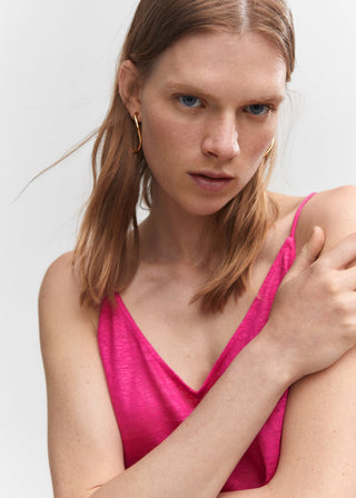 Blusa de Tirantes Finos de Lino