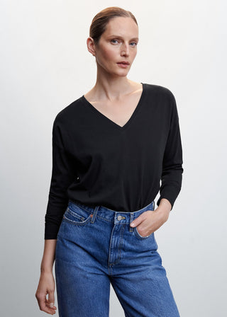 Camiseta Manga Larga de Algodón