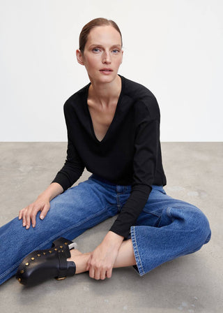 Camiseta Manga Larga de Algodón