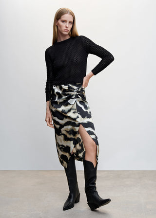 Cárdigan Cuello Redondo de Punto