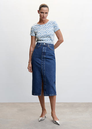 Camiseta Manga Corta con Estampado