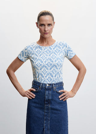 Camiseta Manga Corta con Estampado