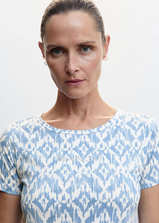 Camiseta Manga Corta con Estampado