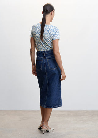 Camiseta Manga Corta con Estampado