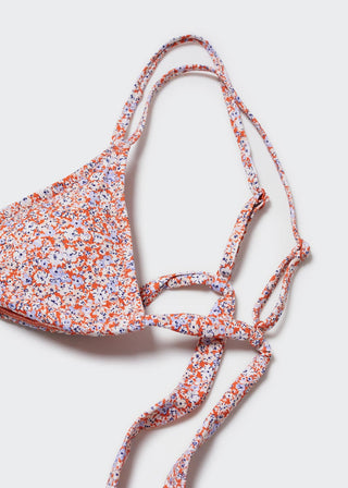 Sujetador de Traje de Baño Estampado Floral
