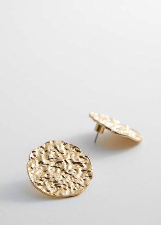 Aretes de Monedas Texturizadas