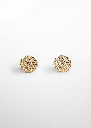 Aretes de Monedas Texturizadas