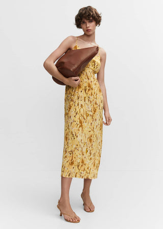 Vestido con Espalda Cruzada Estampado