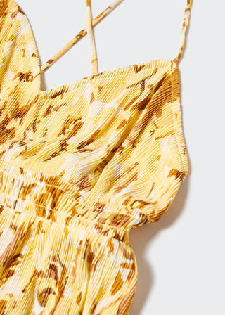 Vestido con Espalda Cruzada Estampado