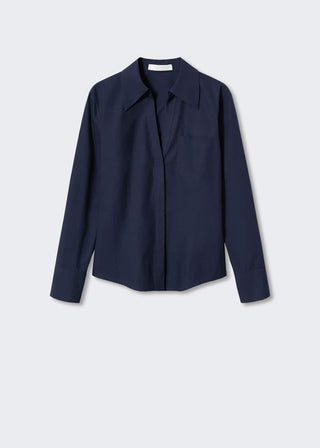 Camisa Manga Larga de Algodón