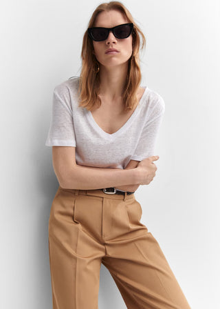 Camiseta Manga Corta de Lino