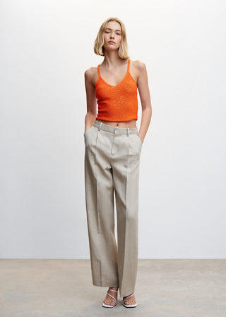 Blusa de Tirantes con Espalda Cruzada