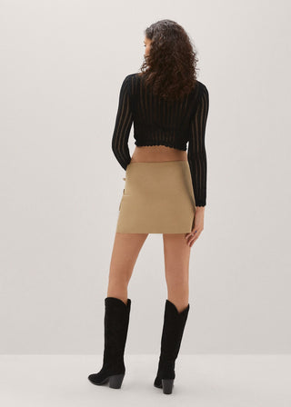 Cárdigan Crop con Lazos Ajustables