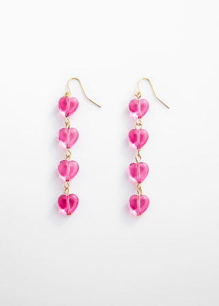 Aretes Largos de Corazón