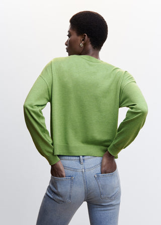 Cárdigan Recto con Detalle de Botones