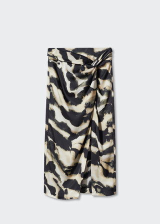 Enagua Talle Medio con Estampado Abstracto