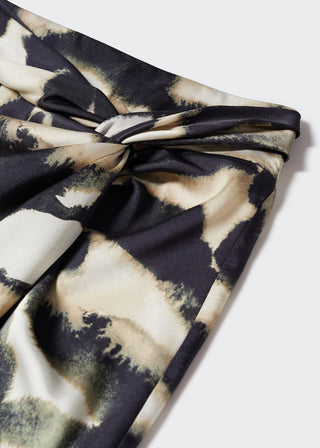 Enagua Talle Medio con Estampado Abstracto