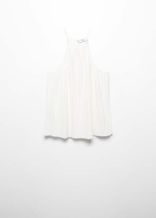 Blusa Cuello Halter Diseñ Plisado