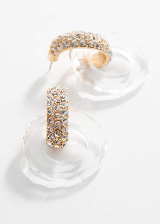 Aretes de Cristales Entrelazados